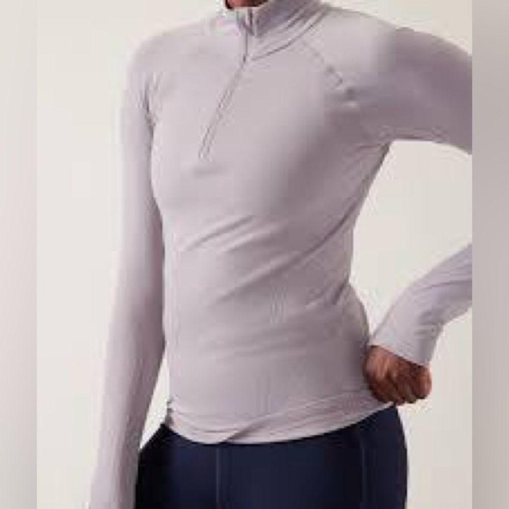 NWOT Momentum Seamless 1/2 zip in lilac dusk color Size Small